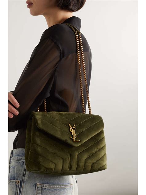 ysl green quilted bag|saint laurent quilted shoulder bag.